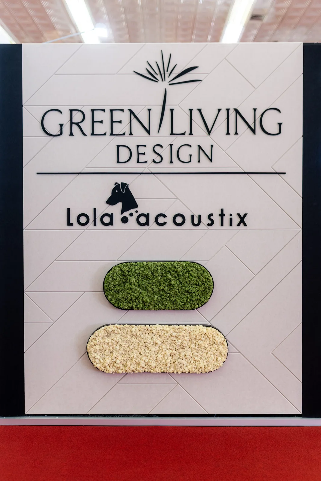 Natura Element — PET felt and green moss texture at Ambienta 2026