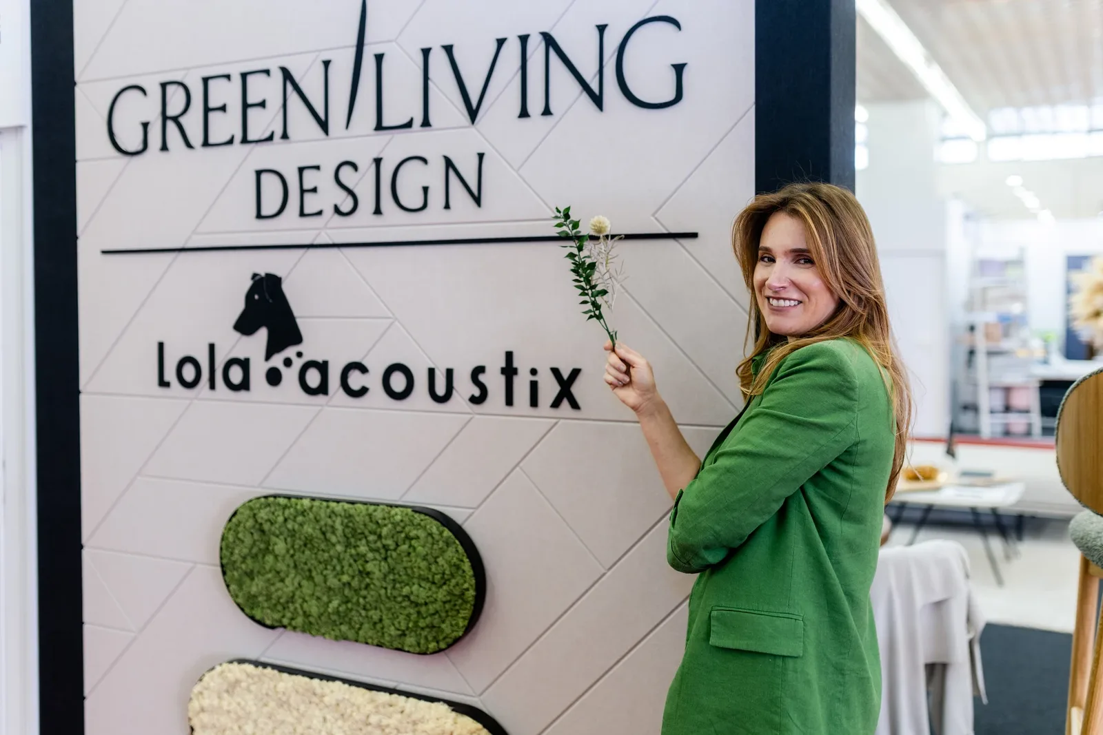 Natura Element — PET felt and green moss texture at Ambienta 2026
