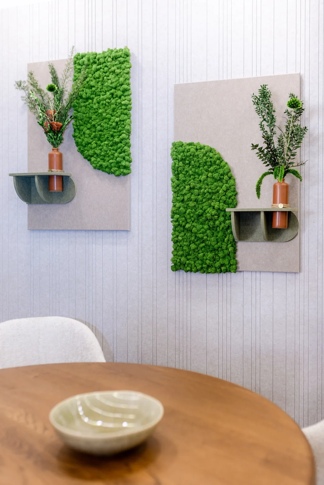 Natura Element — PET felt and green moss texture at Ambienta 2026