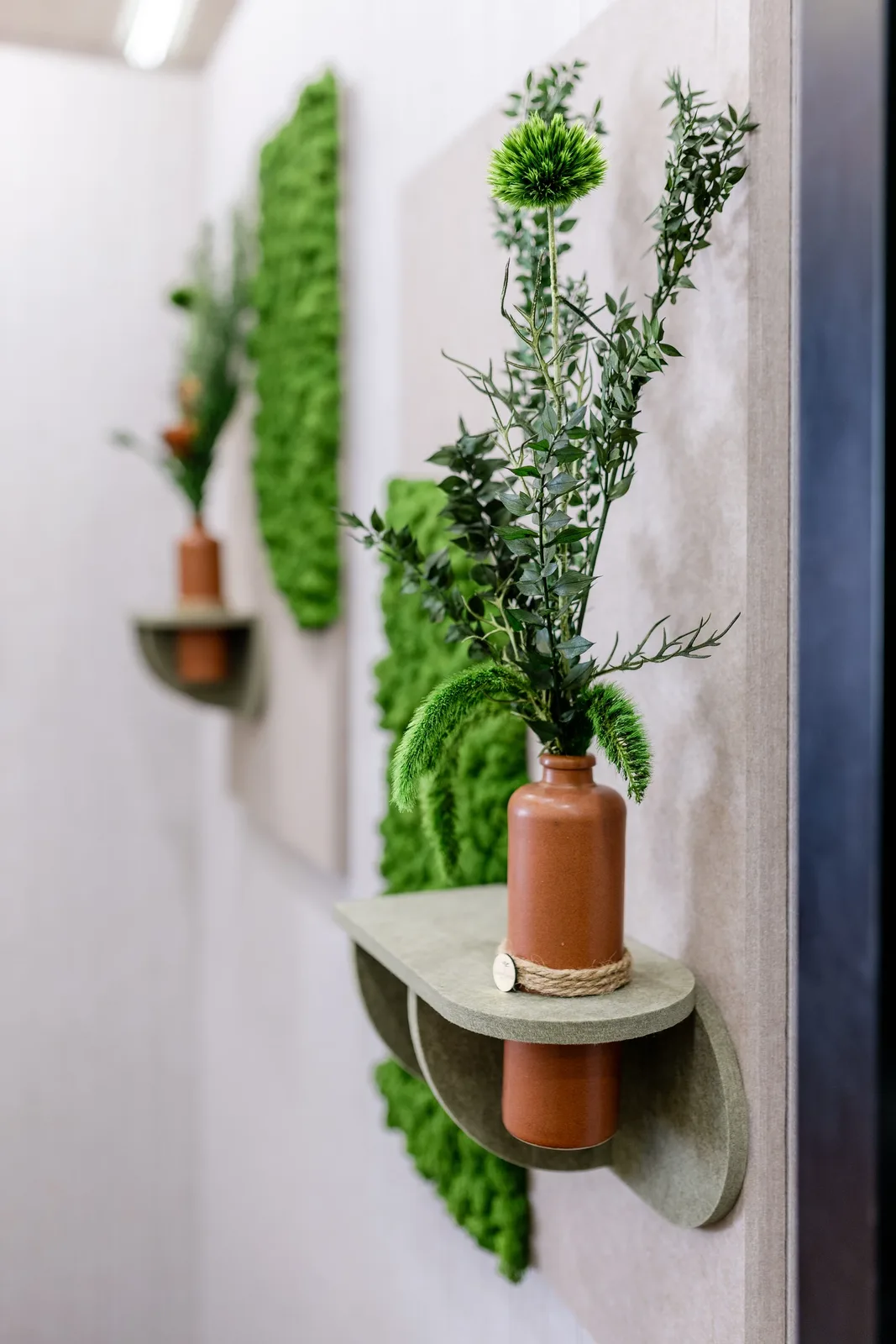 Natura Element — PET felt and green moss texture at Ambienta 2026