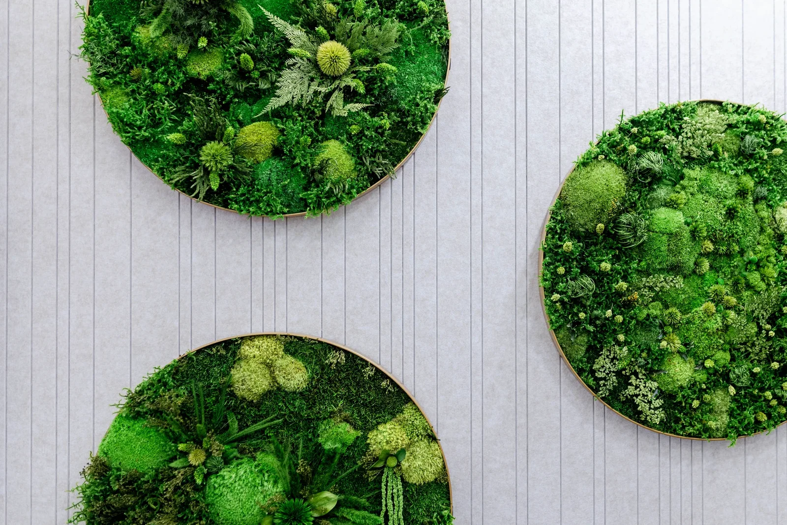 Natura Element — PET felt and green moss texture at Ambienta 2026